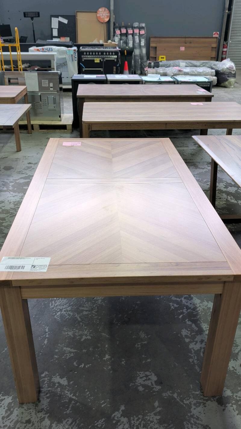 NEW FLINDERS 2000MM MESSMATE NATURAL, HERRINGBONE DESIGN, SOLD AS IS NEW FLINDERS 2000MM MESSMATE NATURAL, HERRINGBONE DESIGN, SOLD AS IS
