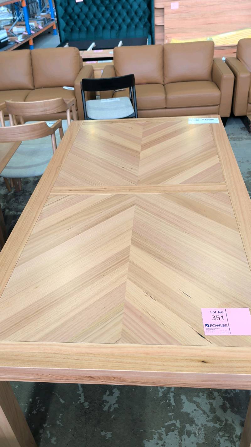 NEW FLINDERS 2000MM MESSMATE NATURAL, HERRINGBONE DESIGN, SOLD AS IS NEW FLINDERS 2000MM MESSMATE NATURAL, HERRINGBONE DESIGN, SOLD AS IS