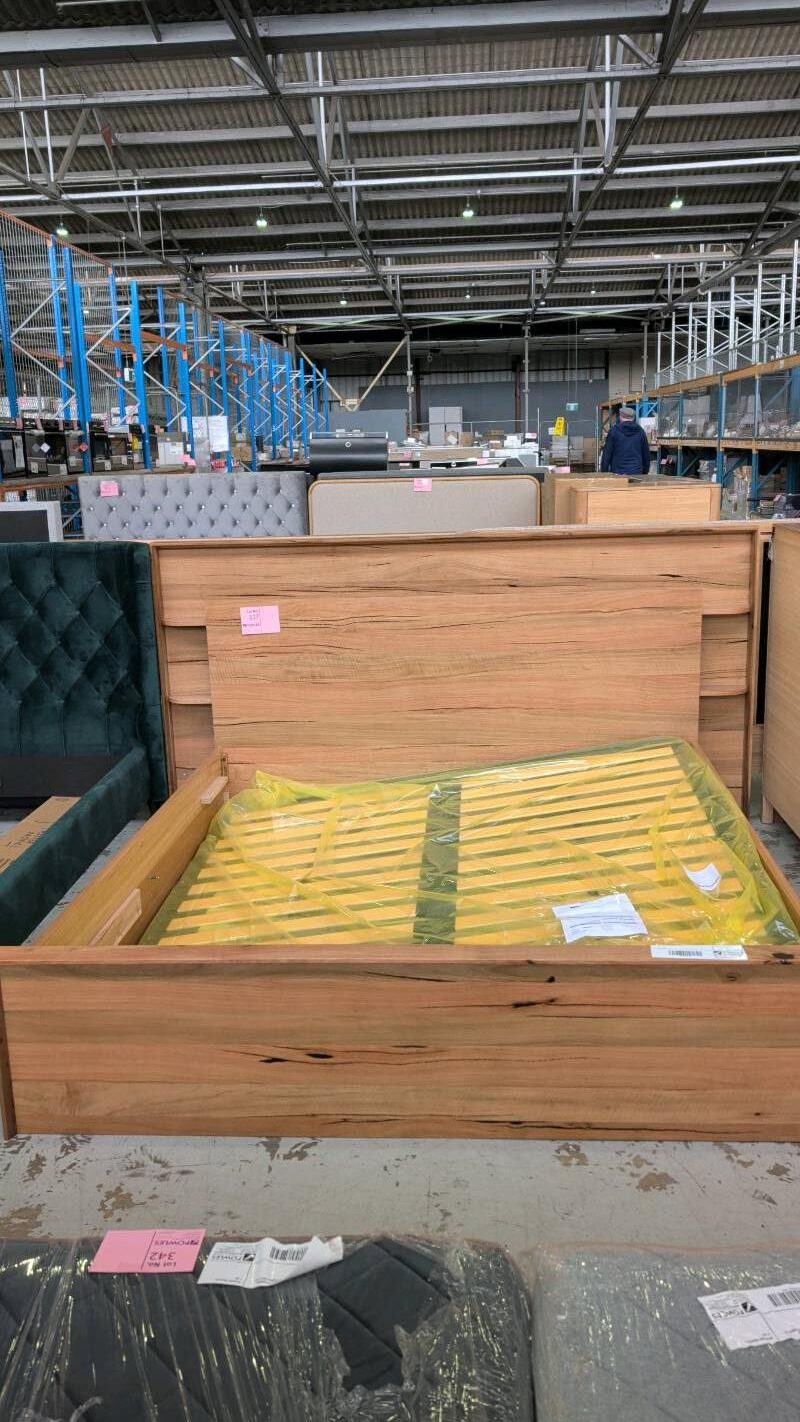EX DISPLAY ERIS KING SIZE GASLIFT BEDFRAME, MARRI TIMBER, TECH BED WITH CHARGERS, SOLD AS IS EX DISPLAY ERIS KING SIZE GASLIFT BEDFRAME, MARRI TIMBER, TECH BED WITH CHARGERS, SOLD AS IS