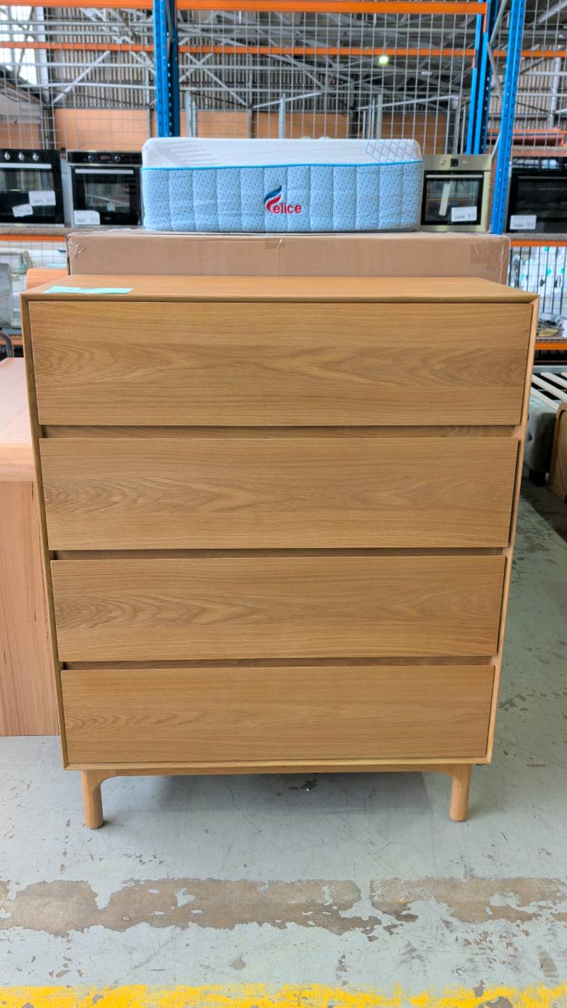 NEW EVANS AMERICAN OAK TALLBOY NEW EVANS AMERICAN OAK TALLBOY