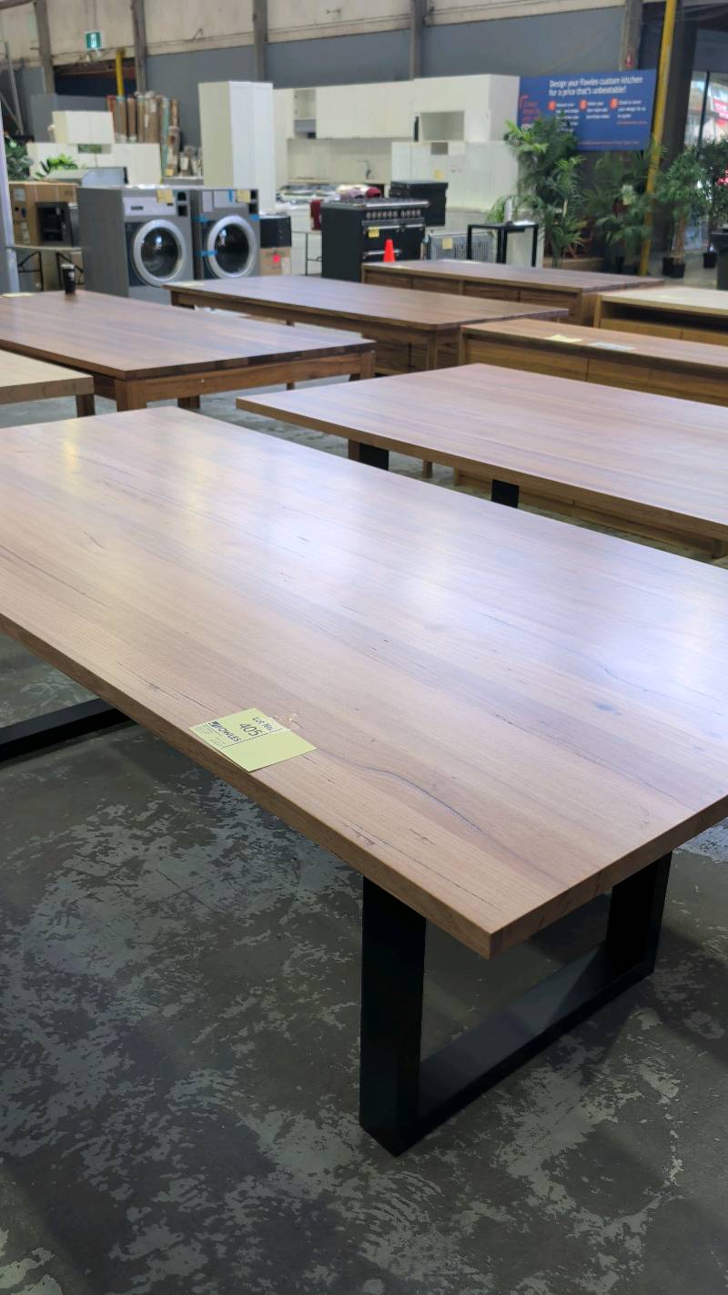 EX DISPLAY SOUTH WHARF 2400MM TASMANIAN OAK DINING TABLE SOLD AS IS EX DISPLAY SOUTH WHARF 2400MM TASMANIAN OAK DINING TABLE SOLD AS IS