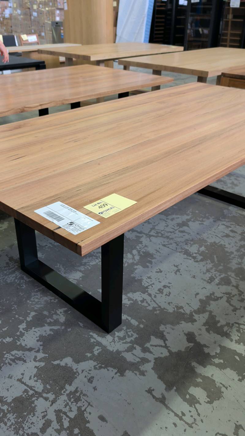 EX DISPLAY SOUTH WHARF 2400MM TASMANIAN OAK DINING TABLE SOLD AS IS EX DISPLAY SOUTH WHARF 2400MM TASMANIAN OAK DINING TABLE SOLD AS IS