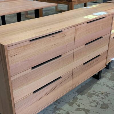 EX DISPLAY SOUTH WHARF 2500MM DRESSER, TASMANIAN OAK SOLD AS IS