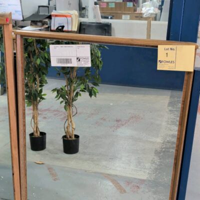EX DISPLAY - TIMBER FRAMED MIRROR SOLD AS IS EX DISPLAY - TIMBER FRAMED MIRROR SOLD AS IS