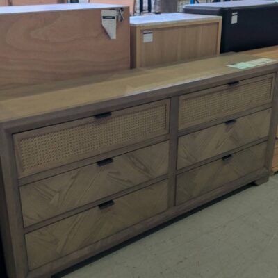 EX DISPLAY BARATTI WHITE ASH TIMBER DRESSER WITH RATTAN DRAWERS SOLD AS IS EX DISPLAY BARATTI WHITE ASH TIMBER DRESSER WITH RATTAN DRAWERS SOLD AS IS
