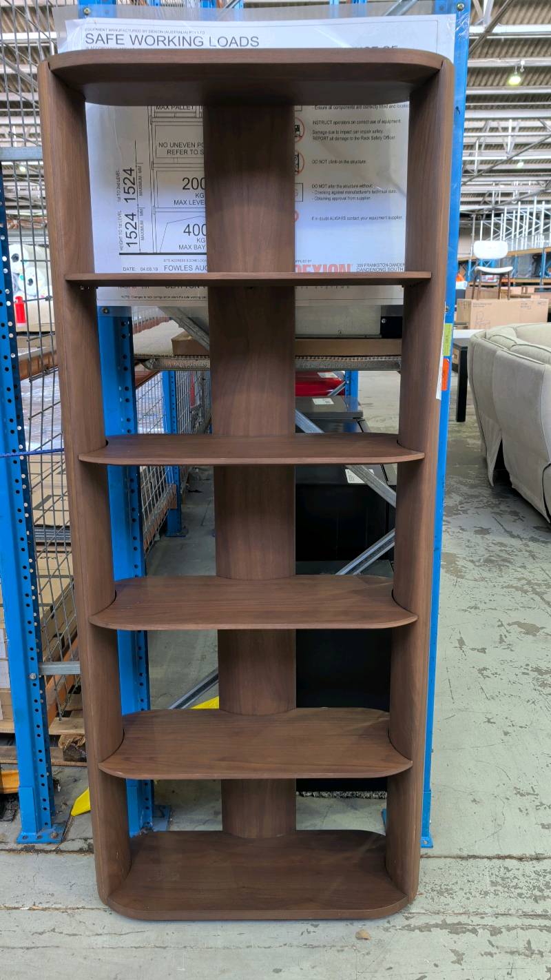 EX DISPLAY MEKO WALNUT BOOKCASE SOLD AS IS EX DISPLAY MEKO WALNUT BOOKCASE SOLD AS IS