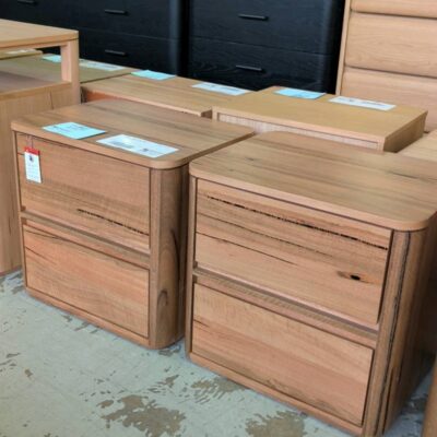 SAMPLE - MELODY MARRI TIMBER TWO DRAWER BEDSIDE TABLE SOLD AS IS SAMPLE - MELODY MARRI TIMBER TWO DRAWER BEDSIDE TABLE SOLD AS IS