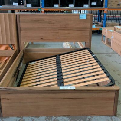 SAMPLE - MELODY QUEEN GASLIFT BEDFRAME MARRI TIMBER SOLD AS IS SAMPLE - MELODY QUEEN GASLIFT BEDFRAME MARRI TIMBER SOLD AS IS