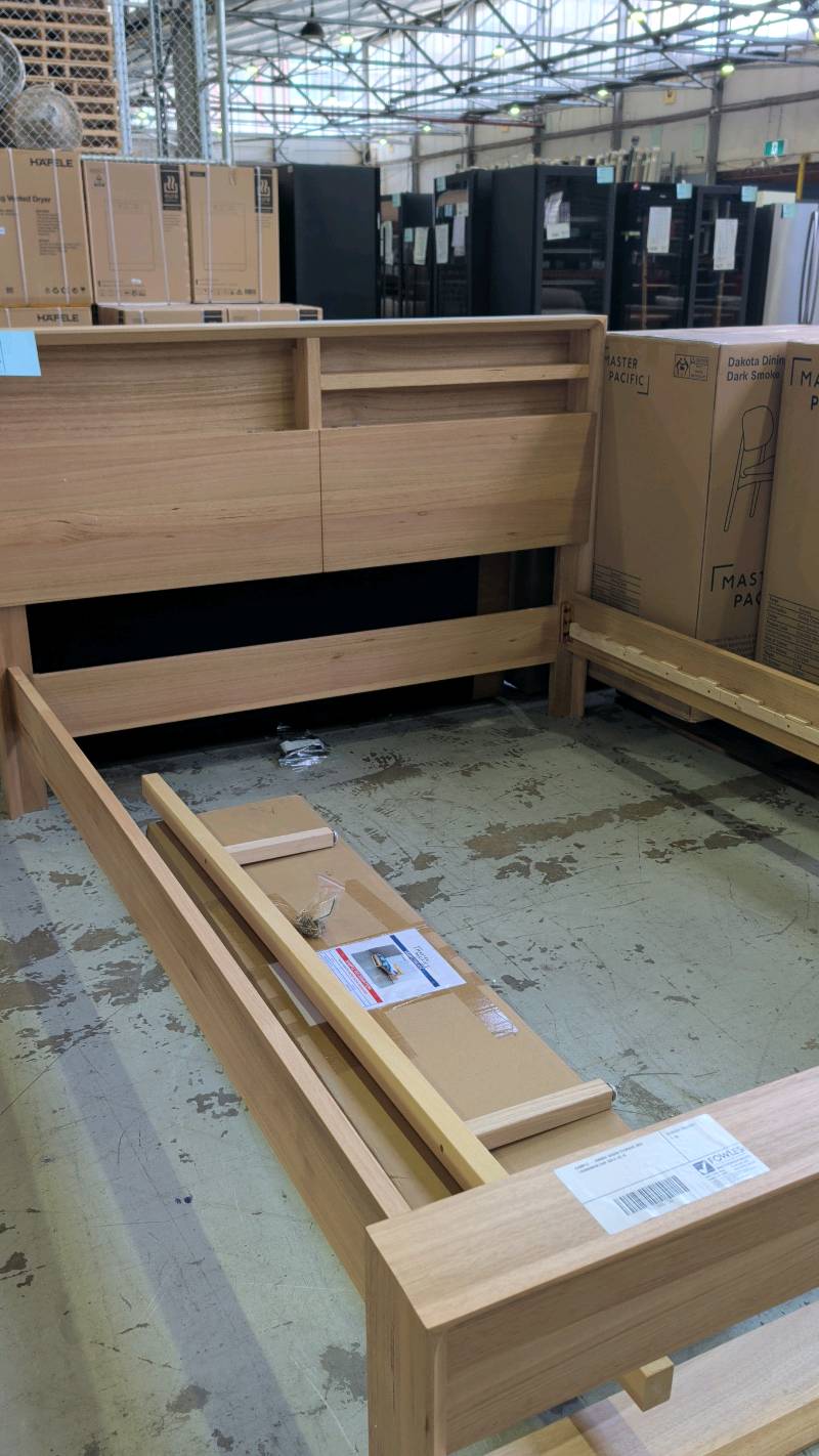 SAMPLE - AMORA QUEEN STORAGE BED, TASMANIAN OAK SOLD AS IS SAMPLE - AMORA QUEEN STORAGE BED, TASMANIAN OAK SOLD AS IS