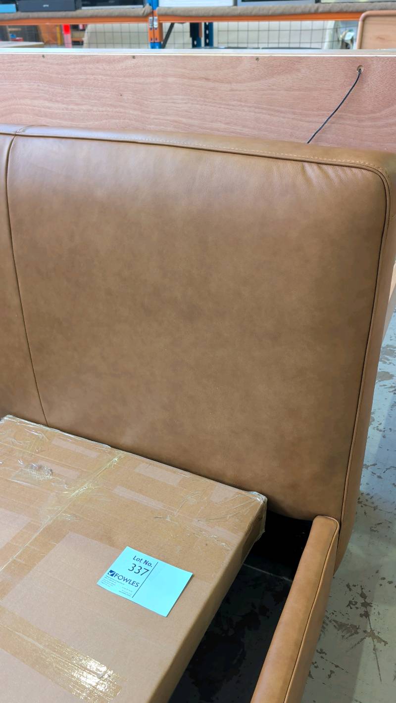 EX DISPLAY RALEIGH QUEEN SIZE BEDFRAME, CARAMEL LEATHER, SOLD AS IS EX DISPLAY RALEIGH QUEEN SIZE BEDFRAME, CARAMEL LEATHER, SOLD AS IS