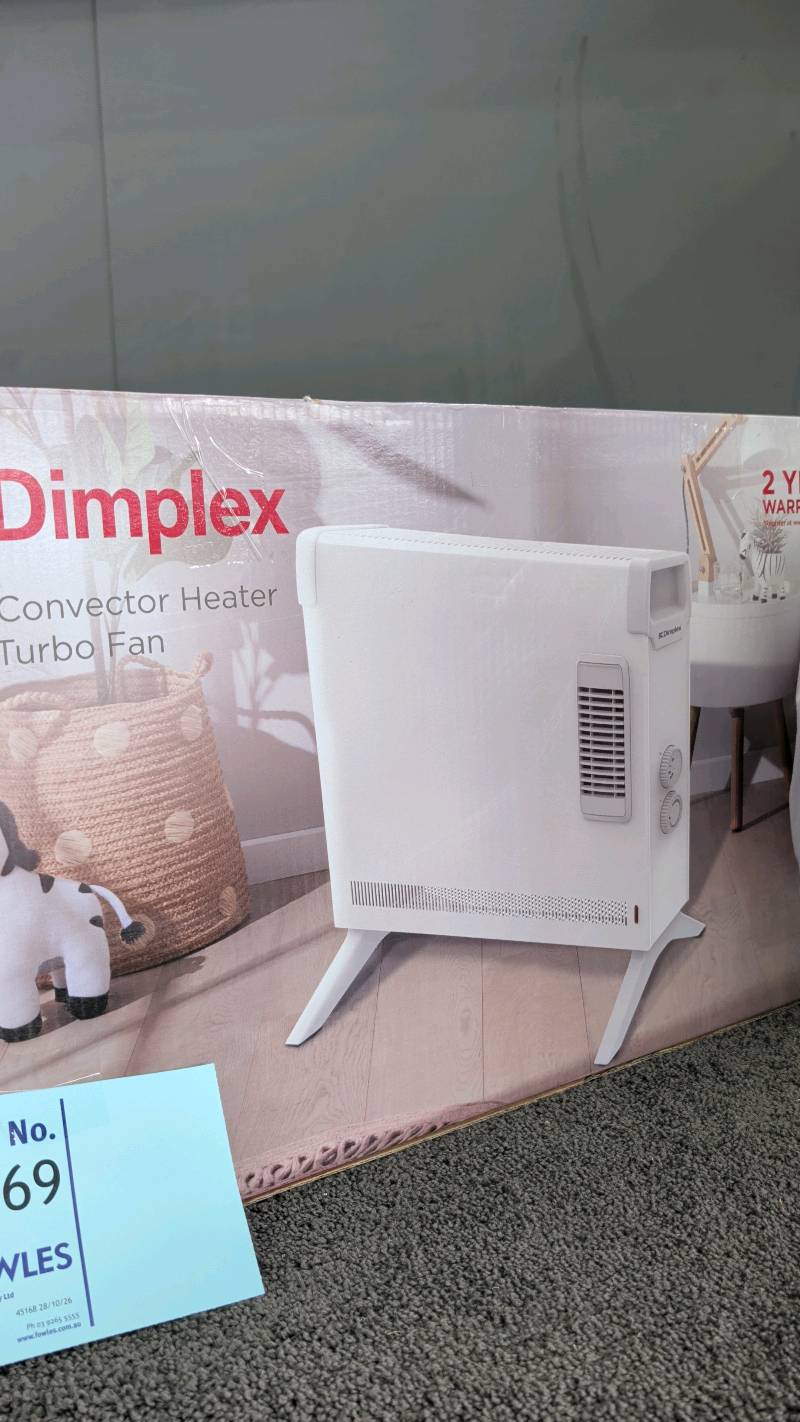 EX DISPLAY, DIMPLEX ML2TSF 2KW HEATER WITH TURBO FAN, 3 MONTH WARRANTY EX DISPLAY, DIMPLEX ML2TSF 2KW HEATER WITH TURBO FAN, 3 MONTH WARRANTY