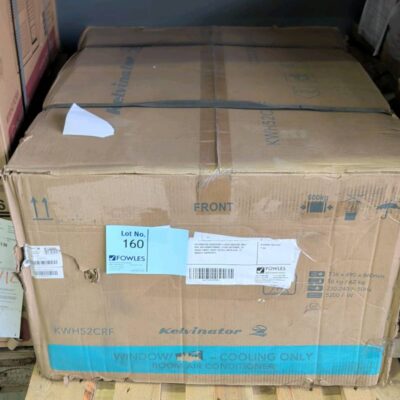 KELVINATOR KWH52CRF 5.2KW COOLING ONLY BOX AIR CONDITIONER, 4 FAN SETTINGS, 24 HOUR TIMER, DUST FILTER, RRP$1049, 12 MONTH WARRANTY