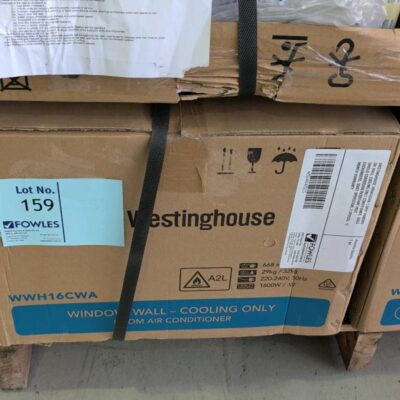 WESTINGHOUSE WWH16CWA 1.6KW WINDOW OR WALL COOLING ONLY CONDITIONER, GOLD SHIELD CORROSION RESISTANT HEAT EXCHANGERS, QUIET OPERATION, 3 SPEEDS, 12 MONTH WARRANTY