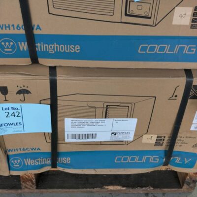 WESTINGHOUSE WWH16CWA 1.6KW WINDOW OR WALL COOLING ONLY CONDITIONER, GOLD SHIELD CORROSION RESISTANT HEAT EXCHANGERS, QUIET OPERATION, 3 SPEEDS, 12 MONTH WARRANTY