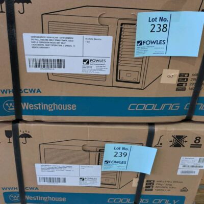 WESTINGHOUSE WWH16CWA 1.6KW WINDOW OR WALL COOLING ONLY CONDITIONER, GOLD SHIELD CORROSION RESISTANT HEAT EXCHANGERS, QUIET OPERATION, 3 SPEEDS, 12 MONTH WARRANTY