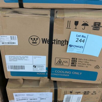 WESTINGHOUSE WWH16CWA 1.6KW WINDOW OR WALL COOLING ONLY CONDITIONER, GOLD SHIELD CORROSION RESISTANT HEAT EXCHANGERS, QUIET OPERATION, 3 SPEEDS, 12 MONTH WARRANTY WESTINGHOUSE WWH16CWA 1.6KW WINDOW OR WALL COOLING ONLY CONDITIONER, GOLD SHIELD CORROSION RESISTANT HEAT EXCHANGERS, QUIET OPERATION, 3 SPEEDS, 12 MONTH WARRANTY