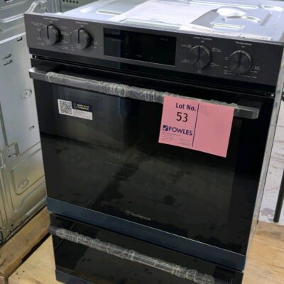 WESTINGHOUSE WVE6526DD 600MM DOUBLE OVEN, DARK S/STEEL, WITH AIRFRY, COOL TOUCH DOORS RRP$1753