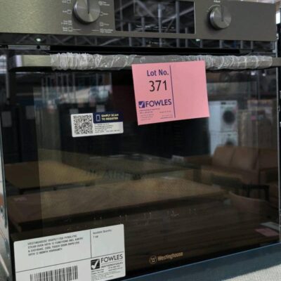 WESTINGHOUSE WVEP6717DD PYROLYTIC STEAM OVEN WITH 10 FUNCTIONS INCL AIRFRY & EASYBAKE, COOL TOUCH DOOR RRP$1299 WITH 12 MONTH WARRANTY