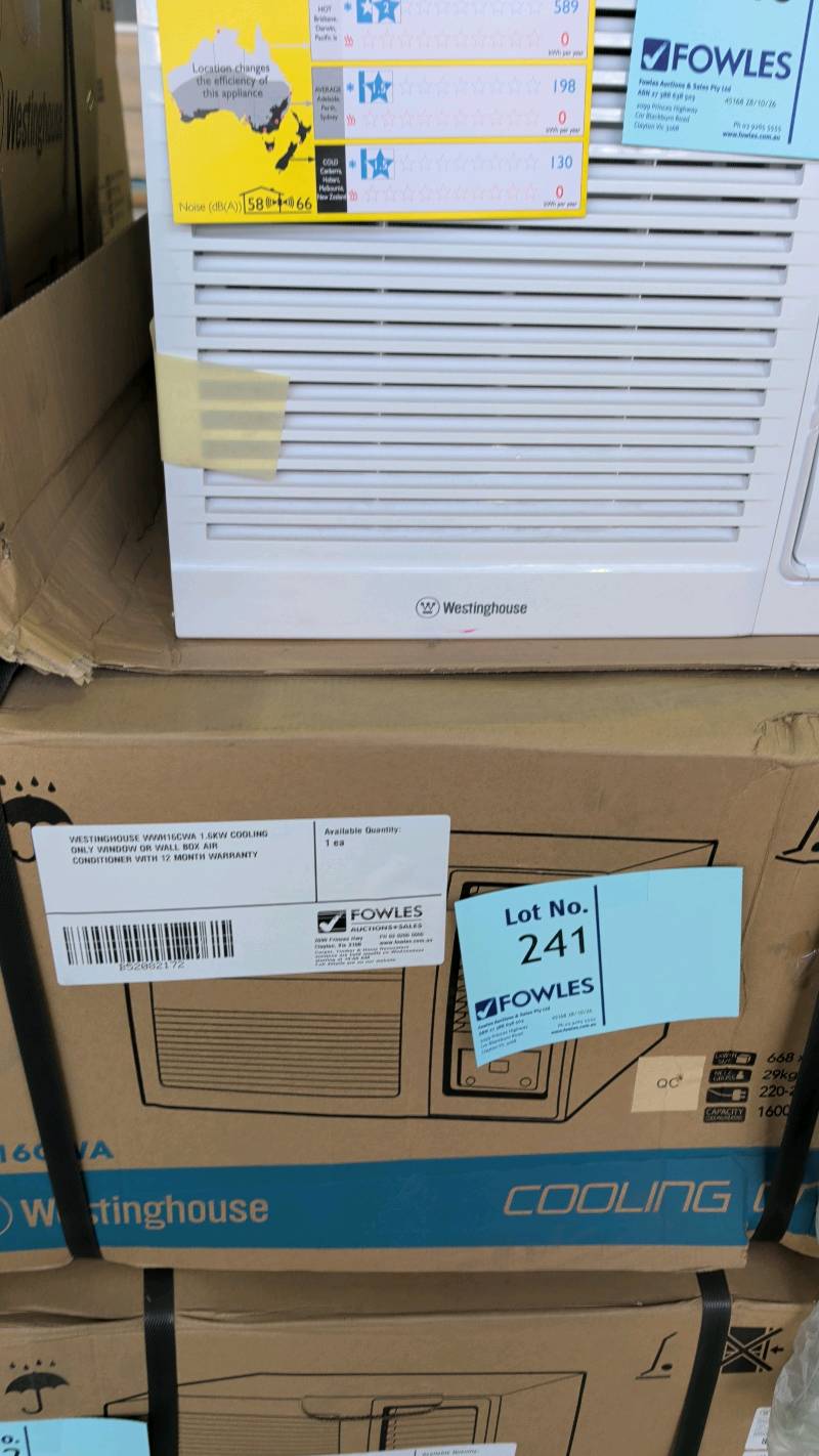 WESTINGHOUSE WWH16CWA 1.6KW COOLING ONLY WINDOW OR WALL BOX AIR CONDITIONER WITH 12 MONTH WARRANTY WESTINGHOUSE WWH16CWA 1.6KW COOLING ONLY WINDOW OR WALL BOX AIR CONDITIONER WITH 12 MONTH WARRANTY