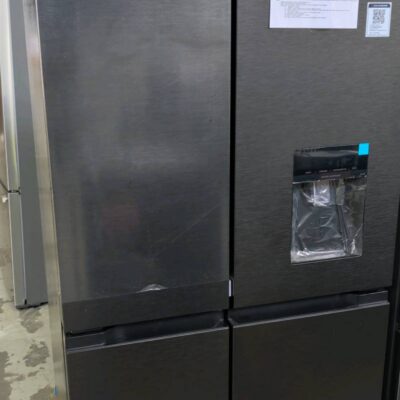 WESTINGHOUSE WQE4960BA MATTE CHARCOAL QUAD DOOR FRIDGE WITH NON PLUMBED WATER DISPENSER, BUILT IN DEODORISER, FULL WIDTH DOOR BINS RRP$1599 WITH 12 MONTH WARRANTY WESTINGHOUSE WQE4960BA MATTE CHARCOAL QUAD DOOR FRIDGE WITH NON PLUMBED WATER DISPENSER, BUILT IN DEODORISER, FULL WIDTH DOOR BINS RRP$1599 WITH 12 MONTH WARRANTY