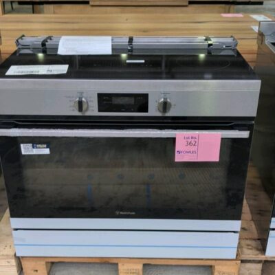 WESTINGHOUSE WFE9546SD 900MM ALL ELECTRIC FREESTANDING OVEN WITH 5 ZONE CERAMIC COOTOP, OVEN WITH 8 FUNCTIONS INCL AIRFRY & PIZZA, WITH 12 MONTH WARRANTY RRP$2599 WESTINGHOUSE WFE9546SD 900MM ALL ELECTRIC FREESTANDING OVEN WITH 5 ZONE CERAMIC COOTOP, OVEN WITH 8 FUNCTIONS INCL AIRFRY & PIZZA, WITH 12 MONTH WARRANTY RRP$2599