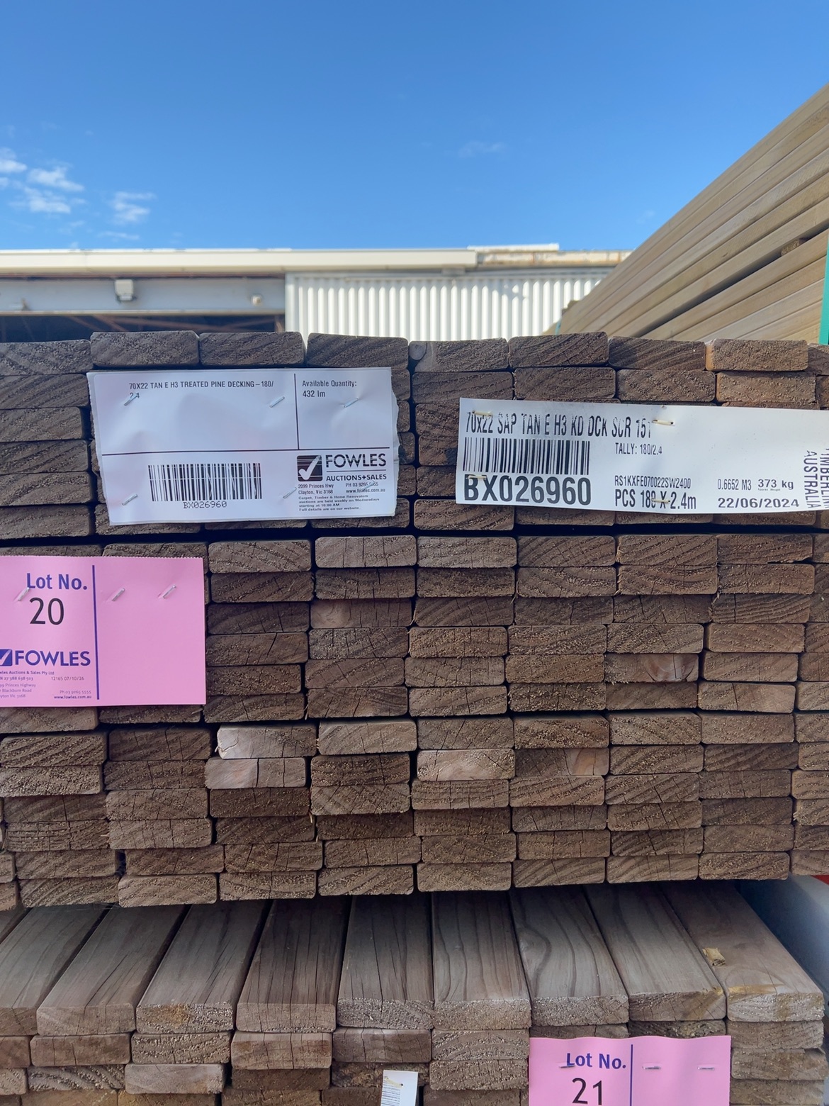 70X22 TAN E H3 TREATED PINE DECKING-180/2.4 70X22 TAN E H3 TREATED PINE DECKING-180/2.4