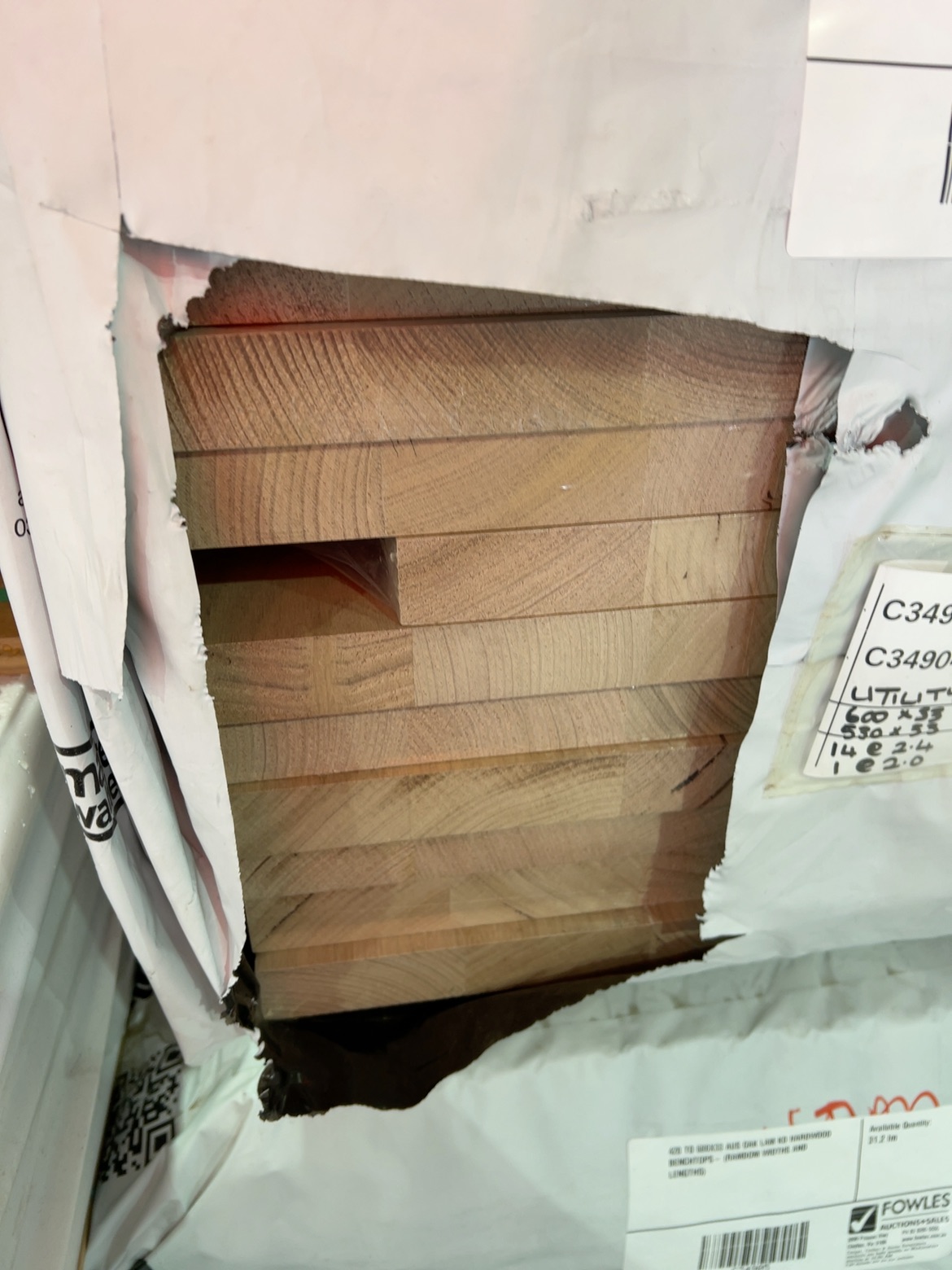 600X33 AUS OAK LAM KD HARDWOOD BENCHTOPS-14/2.4 & 5300X33-1/2.0 600X33 AUS OAK LAM KD HARDWOOD BENCHTOPS-14/2.4 & 5300X33-1/2.0