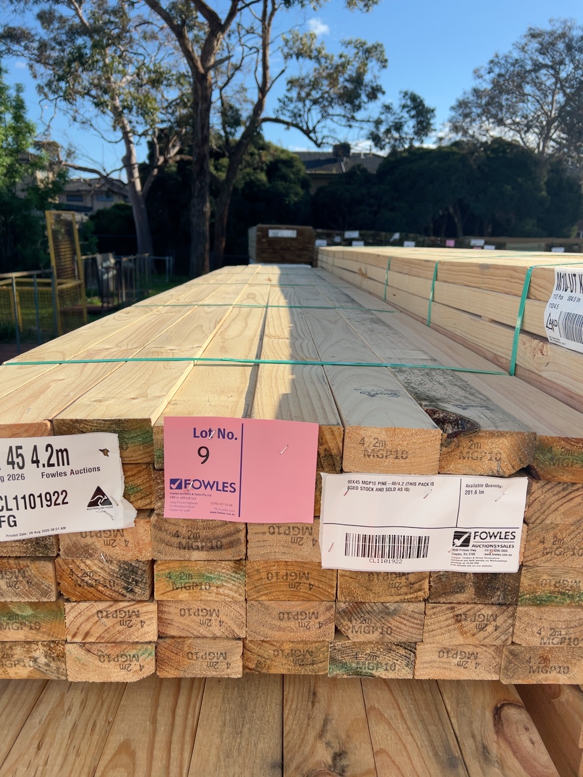 90X45 MGP10 PINE-48/4.2 (THIS PACK IS AGED STOCK AND SOLD AS IS) 90X45 MGP10 PINE-48/4.2 (THIS PACK IS AGED STOCK AND SOLD AS IS)