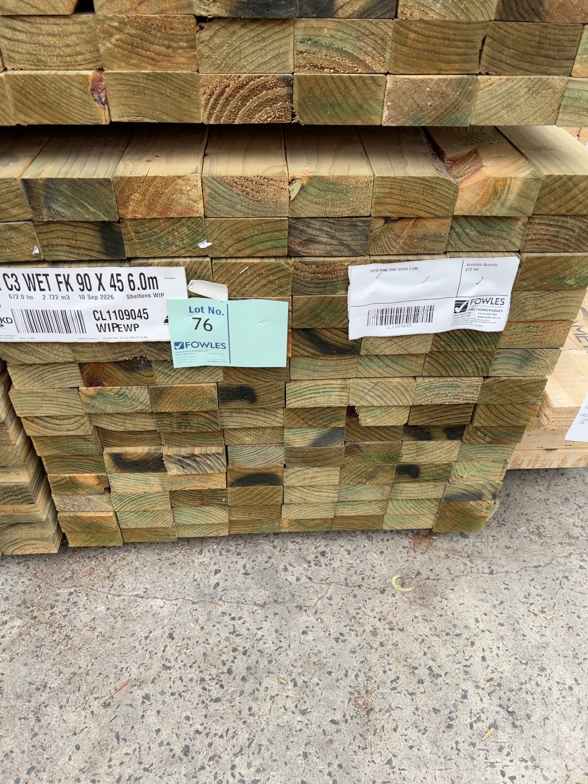 TRTD PINE RHD 90X45 6.0M TRTD PINE RHD 90X45 6.0M