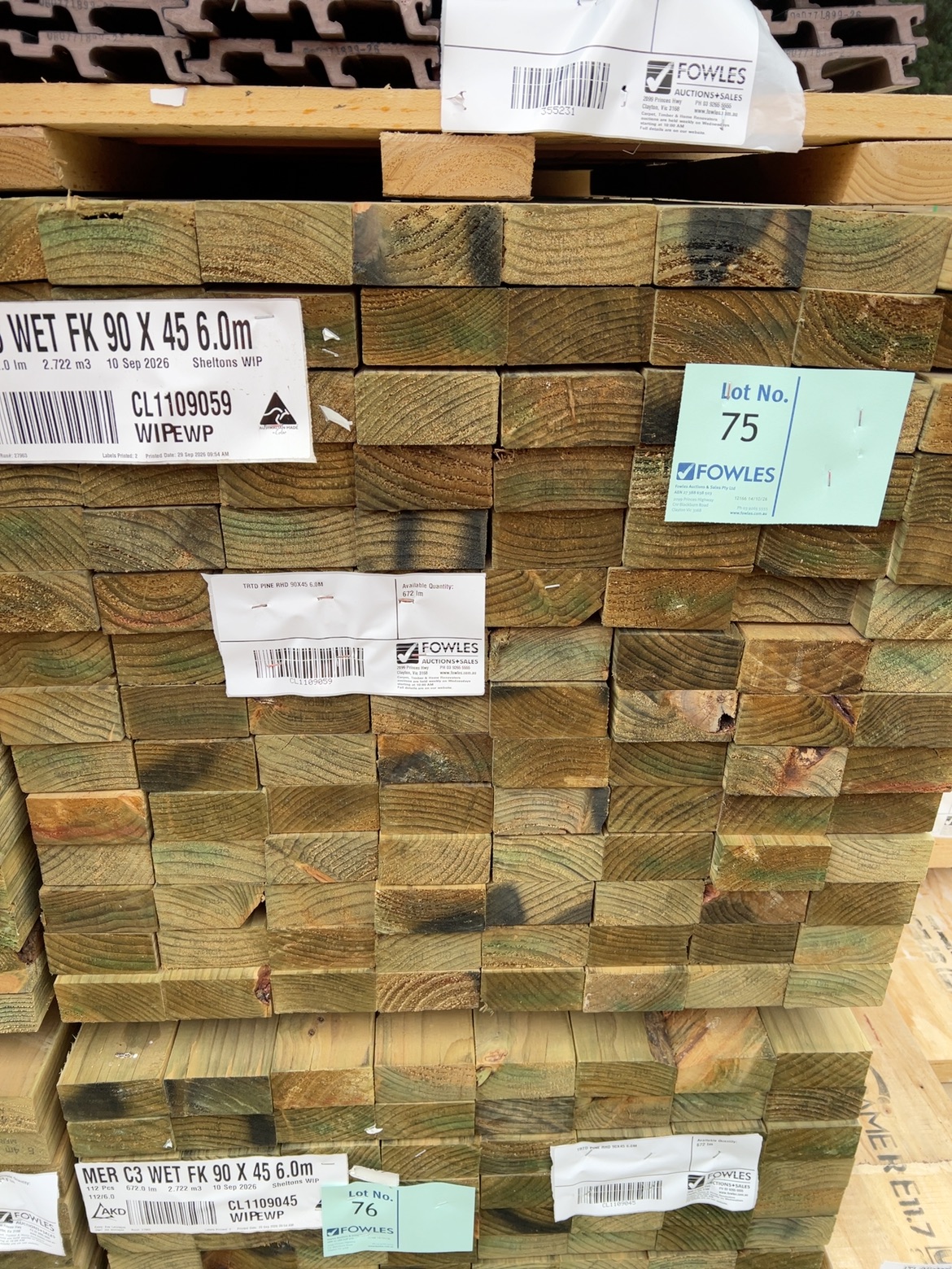 TRTD PINE RHD 90X45 6.0M TRTD PINE RHD 90X45 6.0M
