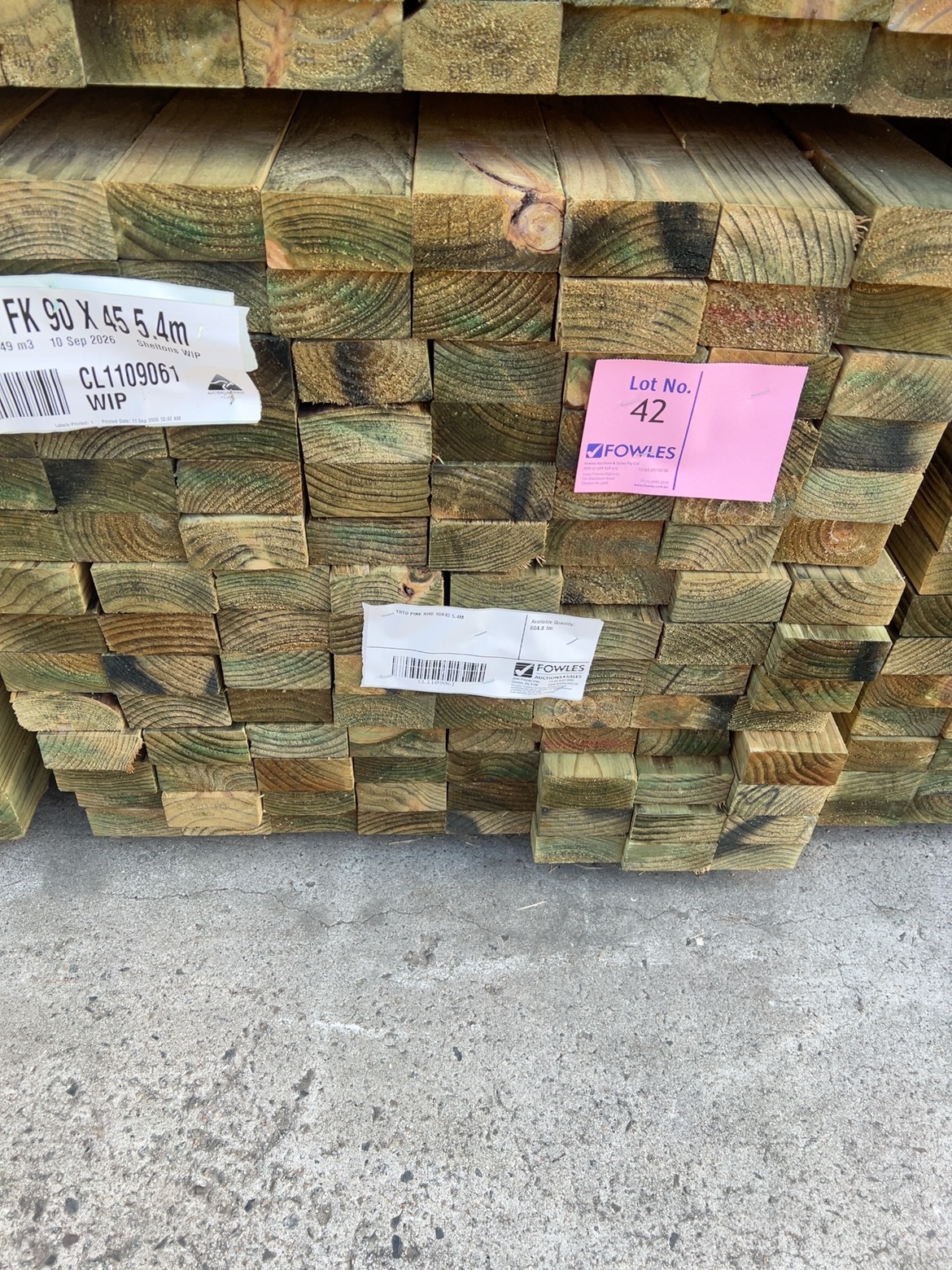 TRTD PINE RHD 90X45 5.4M TRTD PINE RHD 90X45 5.4M