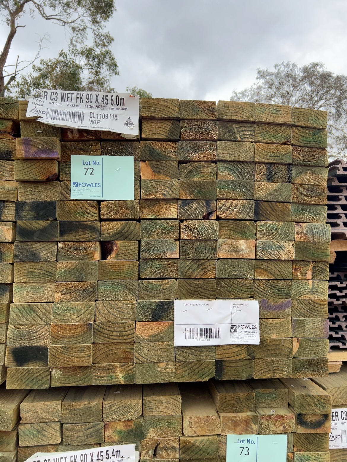 TRTD PINE RHD 90X45 6.0M TRTD PINE RHD 90X45 6.0M