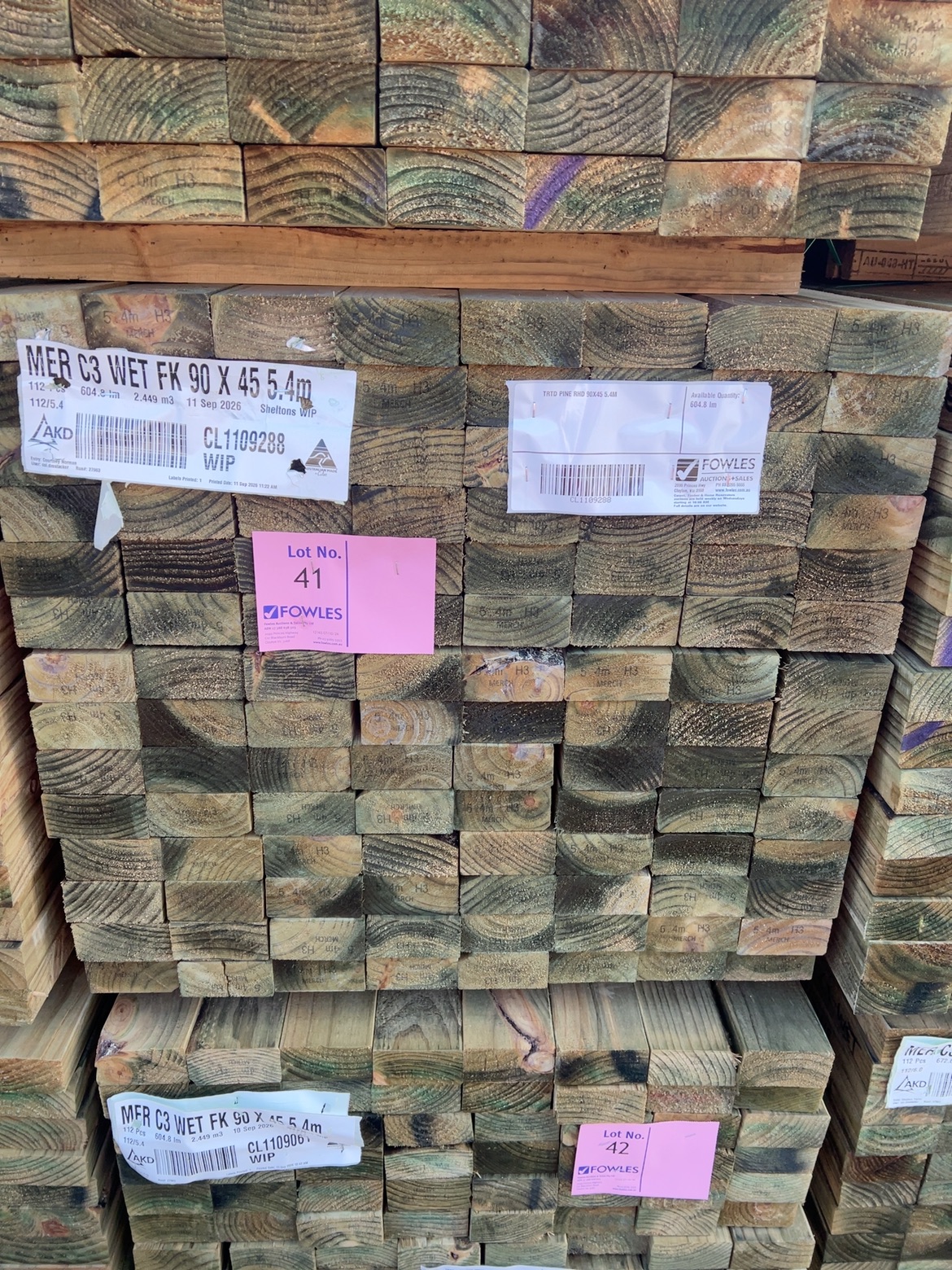 TRTD PINE RHD 90X45 5.4M TRTD PINE RHD 90X45 5.4M