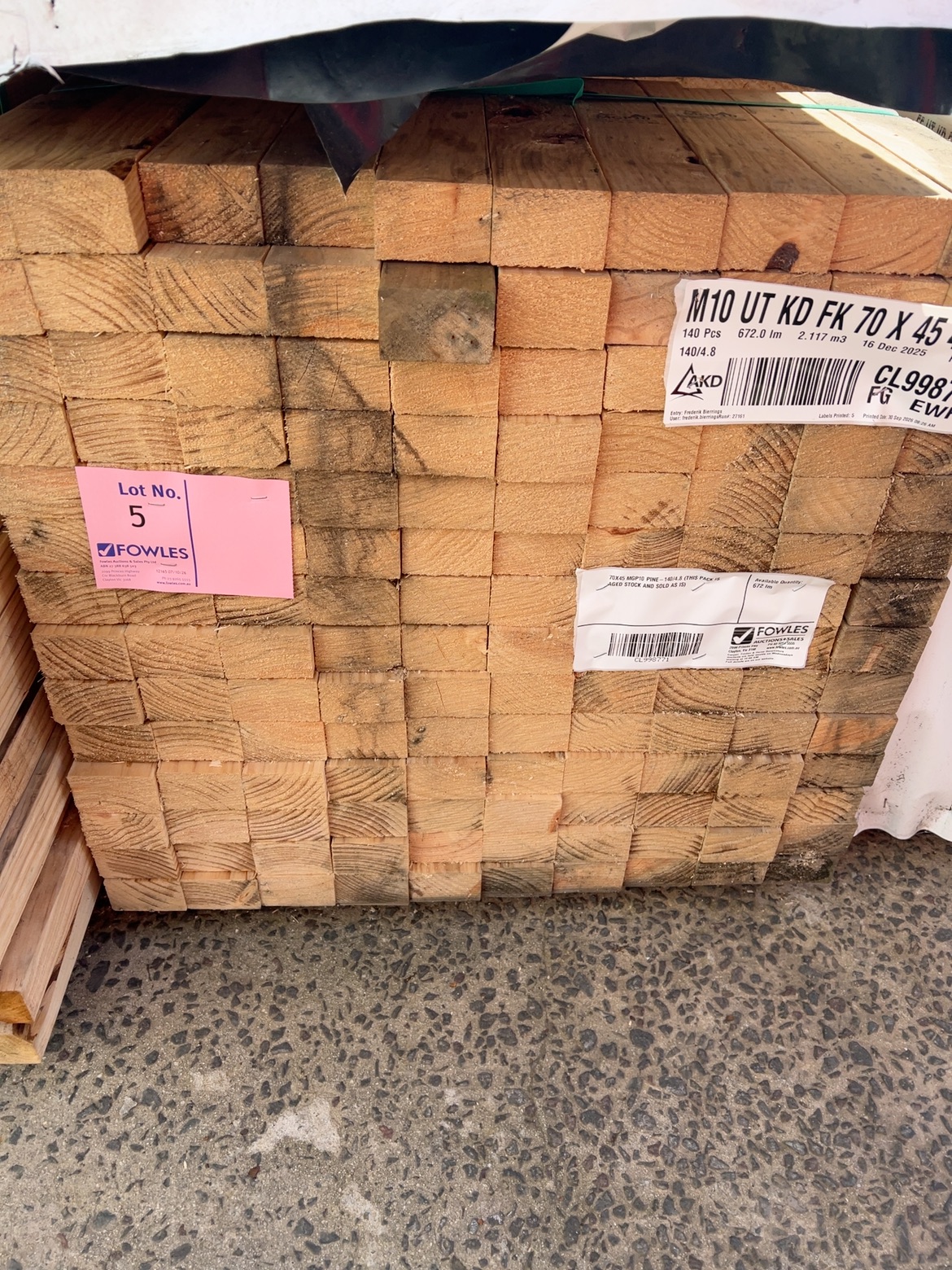 70X45 MGP10 PINE-140/4.8 (THIS PACK IS AGED STOCK AND SOLD AS IS) 70X45 MGP10 PINE-140/4.8 (THIS PACK IS AGED STOCK AND SOLD AS IS)