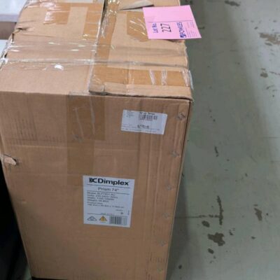 EX DISPLAY PRISM 74" WALL MOUNTED ELECTRIC FIREPLACE, 1.2KW SOLD AS IS, 3 MONTH WARRANTY