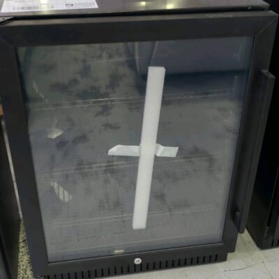 BRAND NEW EURO 600MM BLACK BEVERAGE FRIDGE, LEFT HAND GLASS DOOR EA600BFBL 12 MONTH WARRANTY RRP $1998