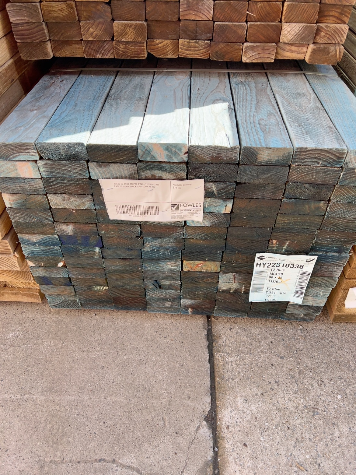 90X35 T2 BLUE MGP10 PINE-112/6.0 (THIS PACK IS AGED STOCK AND SOLD AS IS) 90X35 T2 BLUE MGP10 PINE-112/6.0 (THIS PACK IS AGED STOCK AND SOLD AS IS)
