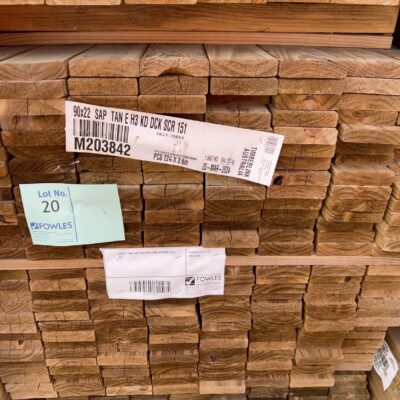 90X22 TAN E H3 TREATED PINE DECKING 224/3.6