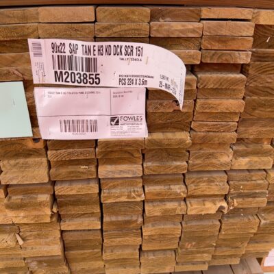 90X22 TAN E H3 TREATED PINE DECKING 224/3.6 90X22 TAN E H3 TREATED PINE DECKING 224/3.6