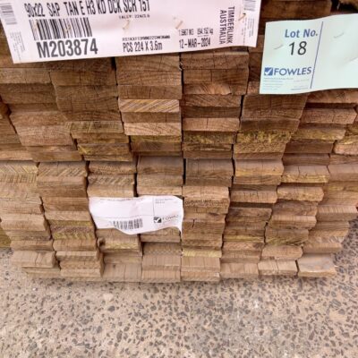 90X22 TAN E H3 TREATED PINE DECKING 224/3.6 90X22 TAN E H3 TREATED PINE DECKING 224/3.6