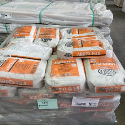 20KG BAGS OF ARDEX FG8 WHITE GROUT (BUYER MUST TAKE WHOLE PALLET) 20KG BAGS OF ARDEX FG8 WHITE GROUT (BUYER MUST TAKE WHOLE PALLET)