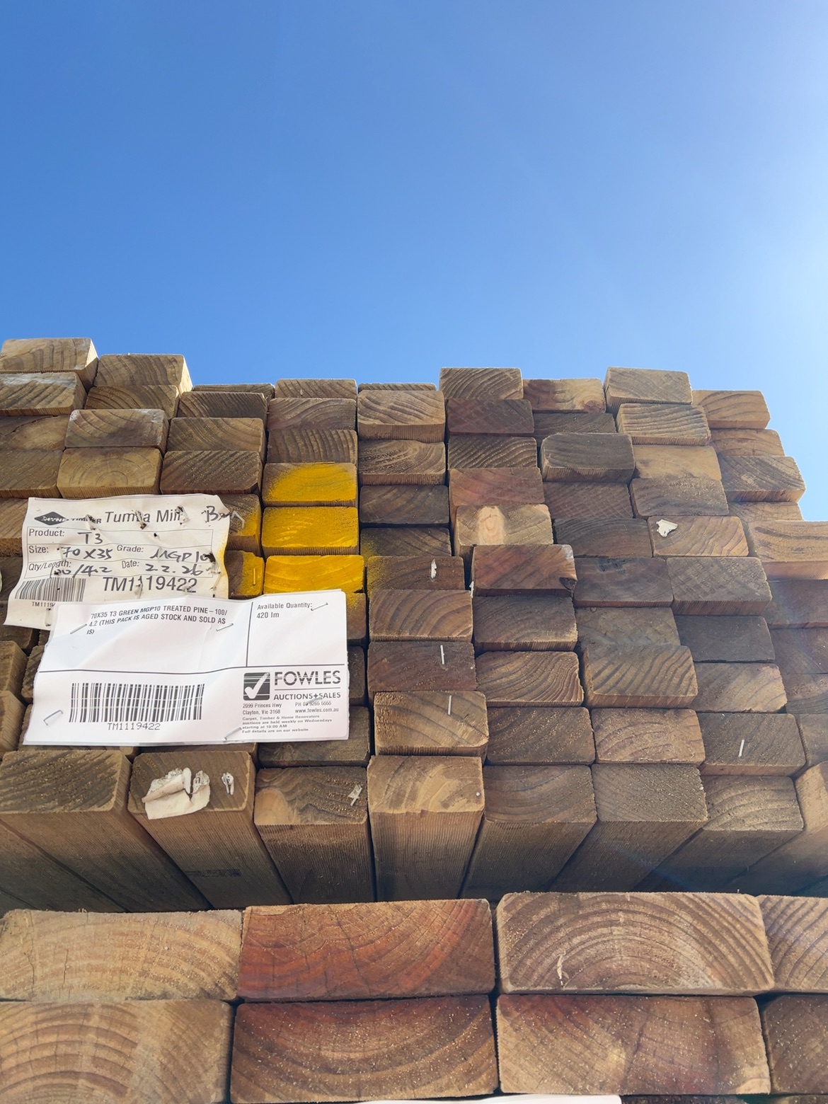 70X35 T3 GREEN MGP10 TREATED PINE-100/4.2 (THIS PACK IS AGED STOCK AND SOLD AS IS) 70X35 T3 GREEN MGP10 TREATED PINE-100/4.2 (THIS PACK IS AGED STOCK AND SOLD AS IS)