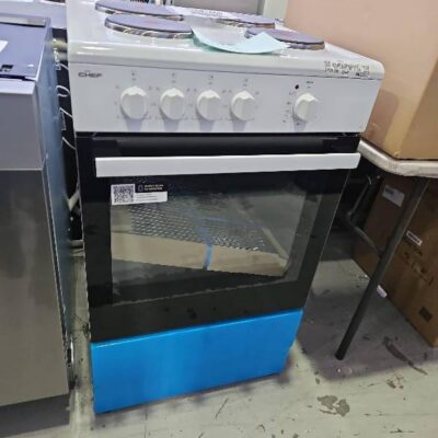 NEW CHEF 54CM ALL ELECTRIC FREESTANDING OVEN, CFE532WB WITH 12 MONTH WARRANTY NEW CHEF 54CM ALL ELECTRIC FREESTANDING OVEN, CFE532WB WITH 12 MONTH WARRANTY