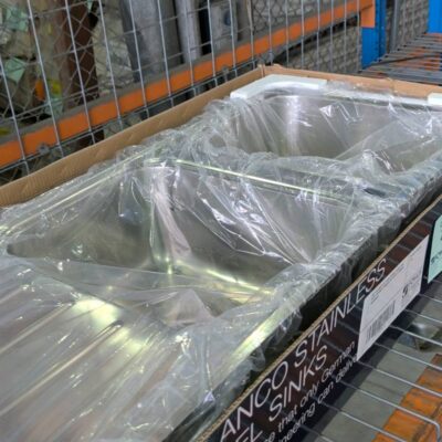 NEW BLANCO LEFT HAND DOUBLE BOWL SINK WITH DRAINER LEMIS8SLIFK5 WITH 12 MONTH WARRANTY NEW BLANCO LEFT HAND DOUBLE BOWL SINK WITH DRAINER LEMIS8SLIFK5 WITH 12 MONTH WARRANTY